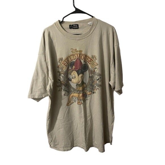 Vintage Disney Field Mickey T-Shirt Explorer The Mickey Adult Size XL ULTRA RARE - Picture 1 of 16